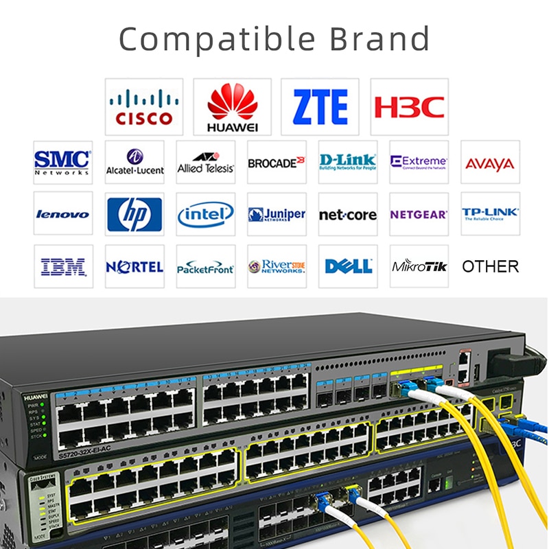 Paire de modules SFP SC Gigabit DDM BIDI mini gbic 1000Mbps SC Émetteur