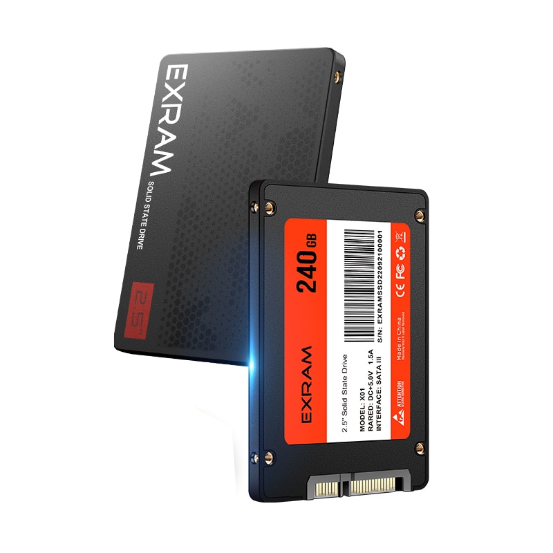 Disque dur interne SSD 2,5″, SATA 3, 550 Mo/s, 120 GB à 1 TB, haut  rendement 